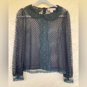 Flying Tomato Black Lace Top
